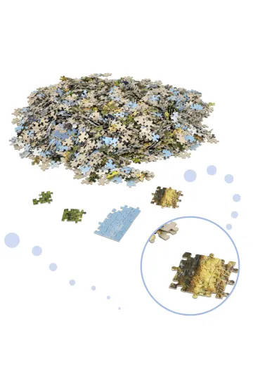 Puzzle 3000 el. W�ochy, Jezioro Misurina Castorland