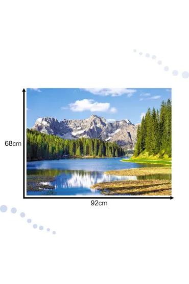 Puzzle 3000 el. W�ochy, Jezioro Misurina Castorland