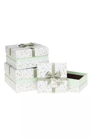 Rozette Zestaw pude�ek PUG-24082-KW 3 szt. (S:15*15*7,5, M: 18*18*9,5, L: 20.5*20.5*11.5)