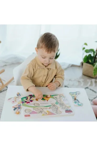 Puzzle medium drewniane - Mickey & Friends Trefl