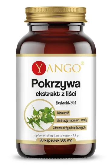Yango Pokrzywa Ekstrakt z Liści 90 Kapsułek – Naturalne Wsparcie Ciała