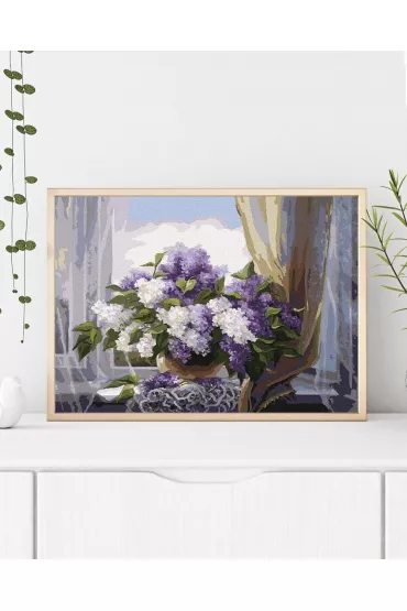 Twoje Hobby Malowanie po numerach - Lilac przy oknie 40x50cm