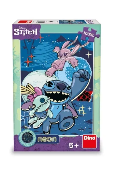 Puzzle neonowe 100 el. Lilo i Stitch �wiec�ce kontury Dino Toys