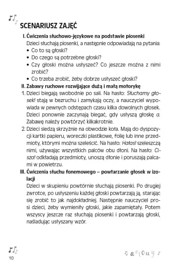 Pakiet D�wi�ki mowy, rytm i ruch. Piosenki z zabawami kszta�c�cymi s�uch fonemowy, sprawno�� ruchow� i ruchowo-s�uchow� + p�yta CD. 1, 2, 3 – g�oskuj TY! - Ma�gorzata Bara�ska, Stefan G�sieniec