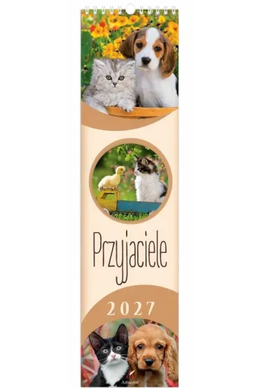 Kalendarz 2027 paskowy Przyjaciele