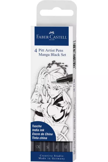 Faber-Castell Zestaw do kaligrafii Manga 4 szt.