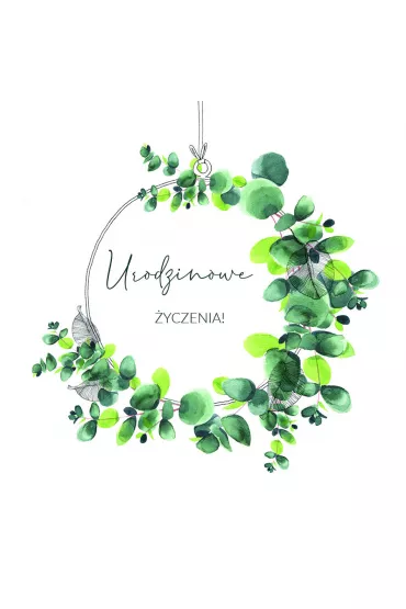 Clear Creations Karnet Swarovski kwadrat Urodziny CL4003_PO