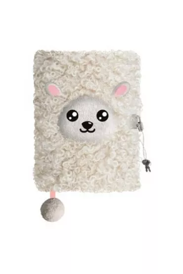 Pami�tnik A5 w�ochacz z k��dk� 3D My Little Friend Sheep 96 kartek