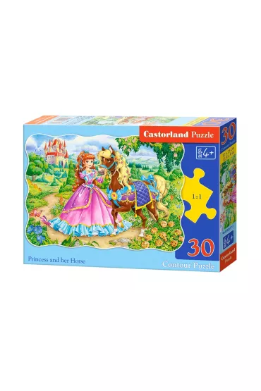 Puzzle 30 el. Ksi�niczka i ko� Castorland