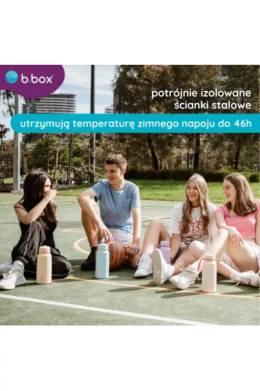 b.box Butelka termiczna ze sk�adanym ustnikiem – termos ze stali nierdzewnej Pool Side 1 l