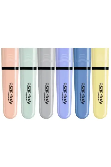 Zakre�lacz 6 kolor�w pastel BIC 302809