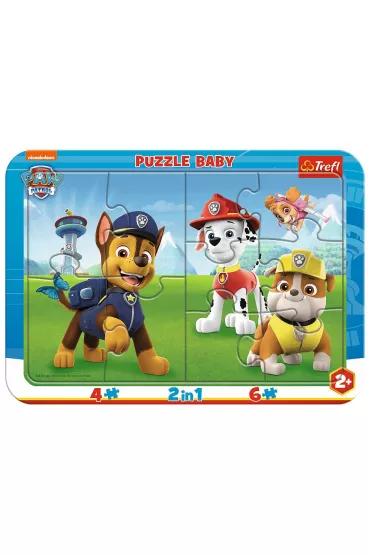 Puzzle Ramkowe Baby Wesoy Psi Patrol Trefl