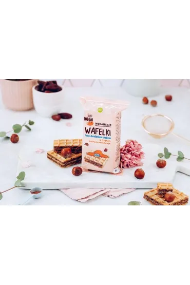 Super Fudgio Wafelki z kremem kakaowo-orzechowym bez dodatku cukru 120 g Bio