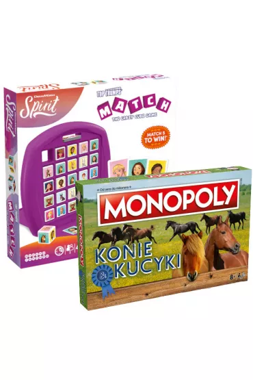 Pakiet: Monopoly. Konie i kucyki, Match Spirit Winning Moves