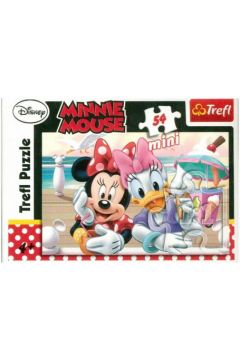 Puzzle mini 54 el. Minnie i Daisy na wakacjach. 19472, 19473, 19474, 19475 Trefl