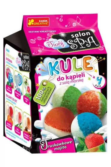 Kule do k�pieli z sol� morsk�. Truskawkowe mojito Ranok-Creative