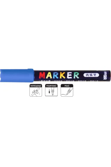 M&G Marker akrylowy 1-2 mm, niebieski