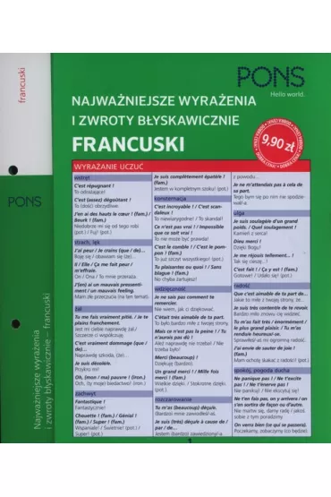 J�zyk francuski. Najwa�niejsze wyra�enia i zwroty b�yskawiczne