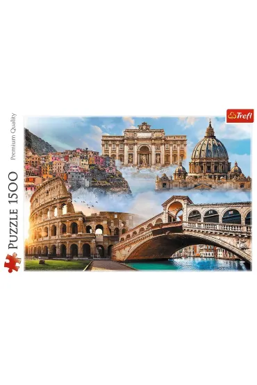 Puzzle 1500 el. Ulubione miejsca: W�ochy Trefl