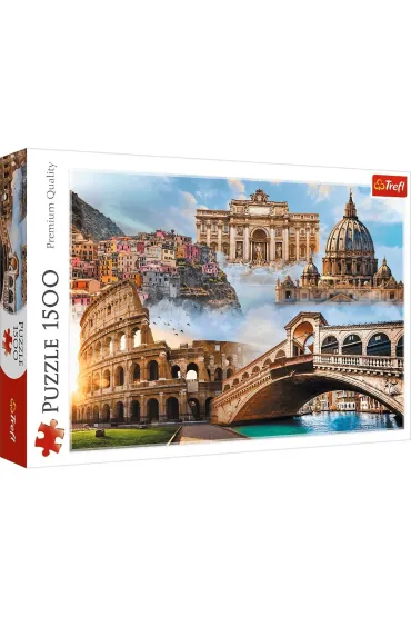 Puzzle 1500 el. Ulubione miejsca: W�ochy Trefl