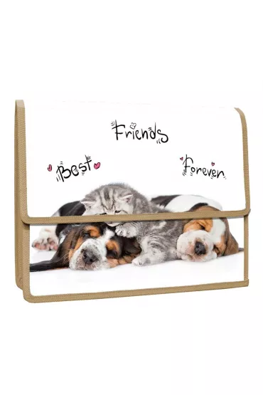 Panta Plast Teczka z klapk� na rzepy A4 PP Animals