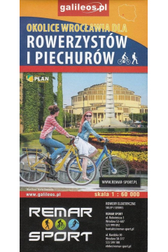 Mapa dla rowerzystw i piechurw-Okolice Wrocawia