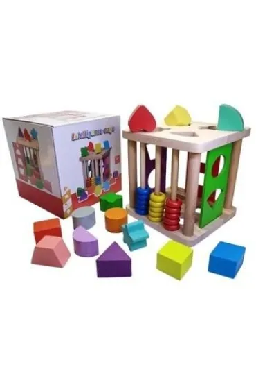 Kostka sensoryczna sorter drewniany Maksik