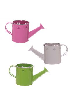Metalowa konewka z kwiatowymi wyci�ciami 11cm