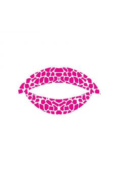 Tatua� na usta - sk�ra w�a r�owy