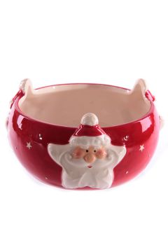 Miseczka ceramiczna weso�y czerwony Miko�aj