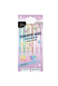 Derform Cienkopisy Kidea - Misie, 6 kolor�w