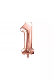 PartyDeco Balon foliowy 1 rowe zoto 86 cm