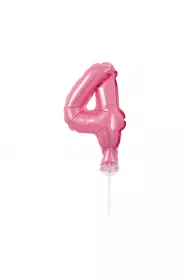 Godan Balon foliowy na patyczku BC-5RO4 Cyfra 4