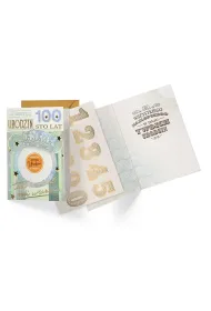 Kukartka Karnet DK-1305 Urodziny  wymienne cyfry, banknot 100