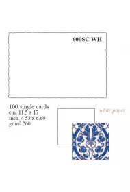 Rossi Papier czerpany 600SC WH 11,5x17 cm 100 kartek