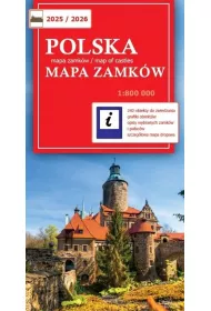 Polska. Mapa zamk�w 2025/2026 w skali 1:800 000