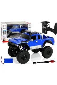 Auto Off- Road R/C 2.4G Climbing Car 1:8 niebieski LeanToys
