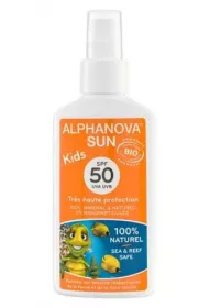 Alphanova Sun Kids, bio spray przeciwsoneczny SPF 50 125 g