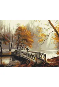 Brushme Malowanie po numerach - Jesienna Mg�a 40x50cm