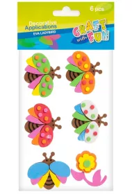 Craft with Fun Ozdoba dekoracyjna samoprzylepna pianka motyle