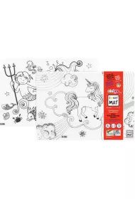 Funny Mat Transparent - Unicorn & Syreny. Mata do kolorowania wielokrotnego uytku Strigo