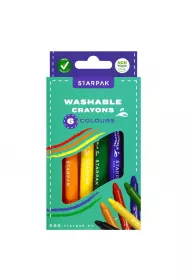 Starpak Kredki zmywalne 6 kolorw