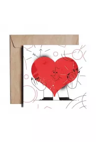 Pieskot Karnet kwadratowy Heart Monster JST07