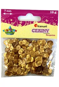 Titanum Cekiny 7mm 10 g z�ote matowe