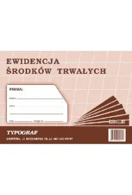 Druk ewidencja �rodk�w trwa�ych A5 (48014)