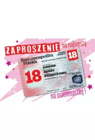 Armin Style Zaproszenie Urodziny Osiemnastka ZA-99 10 szt.