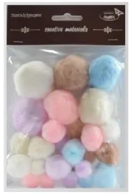 Galeria Hobby Pompony pastelowe 15mm-40mm