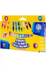 Astra Kredki z glinki kaolinowej 24 kolory
