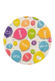 Arpex Talerze papierowe Happy Balloons 8 szt.
