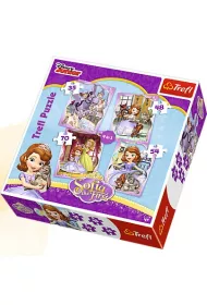 Puzzle 4w1 - Weso�y dzie� Zosi Sofia the First (35+48+54+70 el.) Trefl